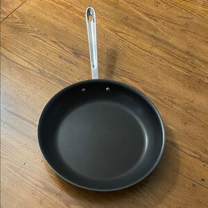 All-Clad Black Nonstick Frying Pan with Stainless Steel Handle